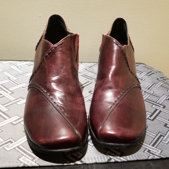 CANAL GRANDE Oxblood Leather Ankle Boots (Size 8) - Picture 8 of 16